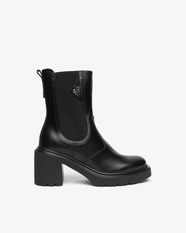 NeroGiardini Bottines Chelsea Femme Cuir Talon 85 mm