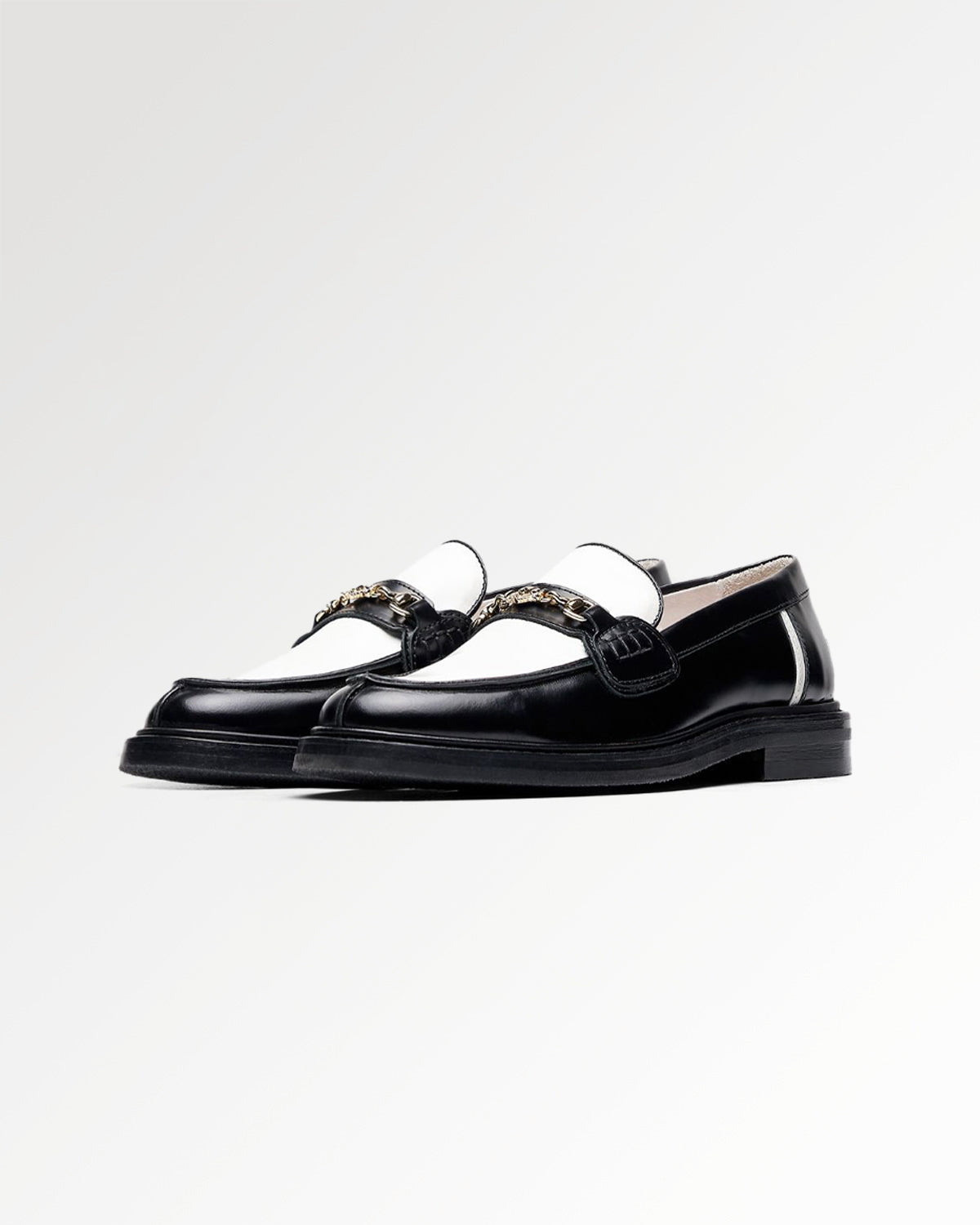 Filling Pieces Loafer Polido mocassin cuir blanc noir