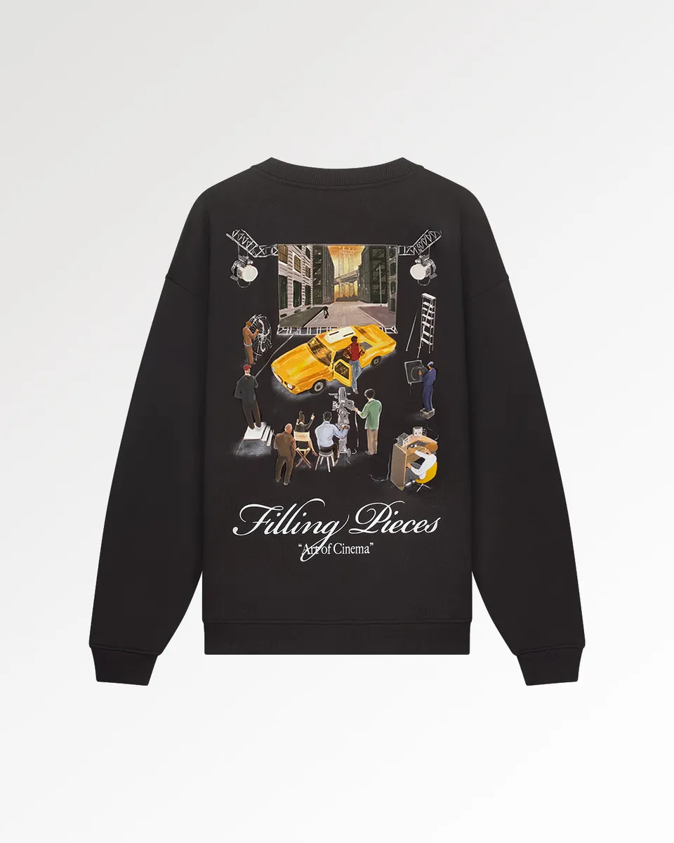 Filling Pieces Film Set sweatshirt noir coton bio