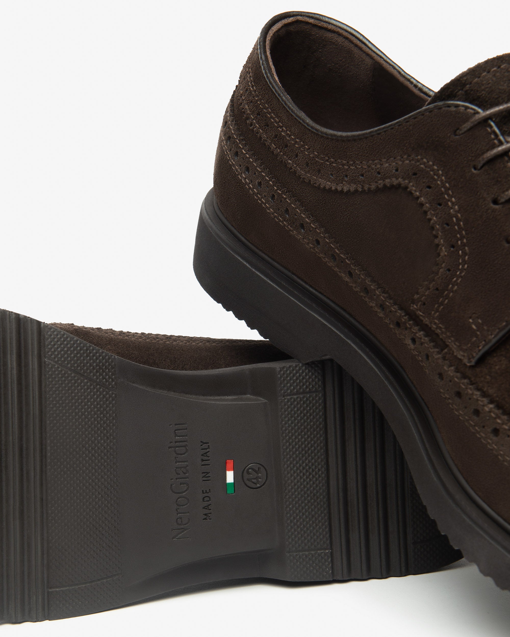 Nerogiardini Chaussures à Lacets Derby Homme Velours