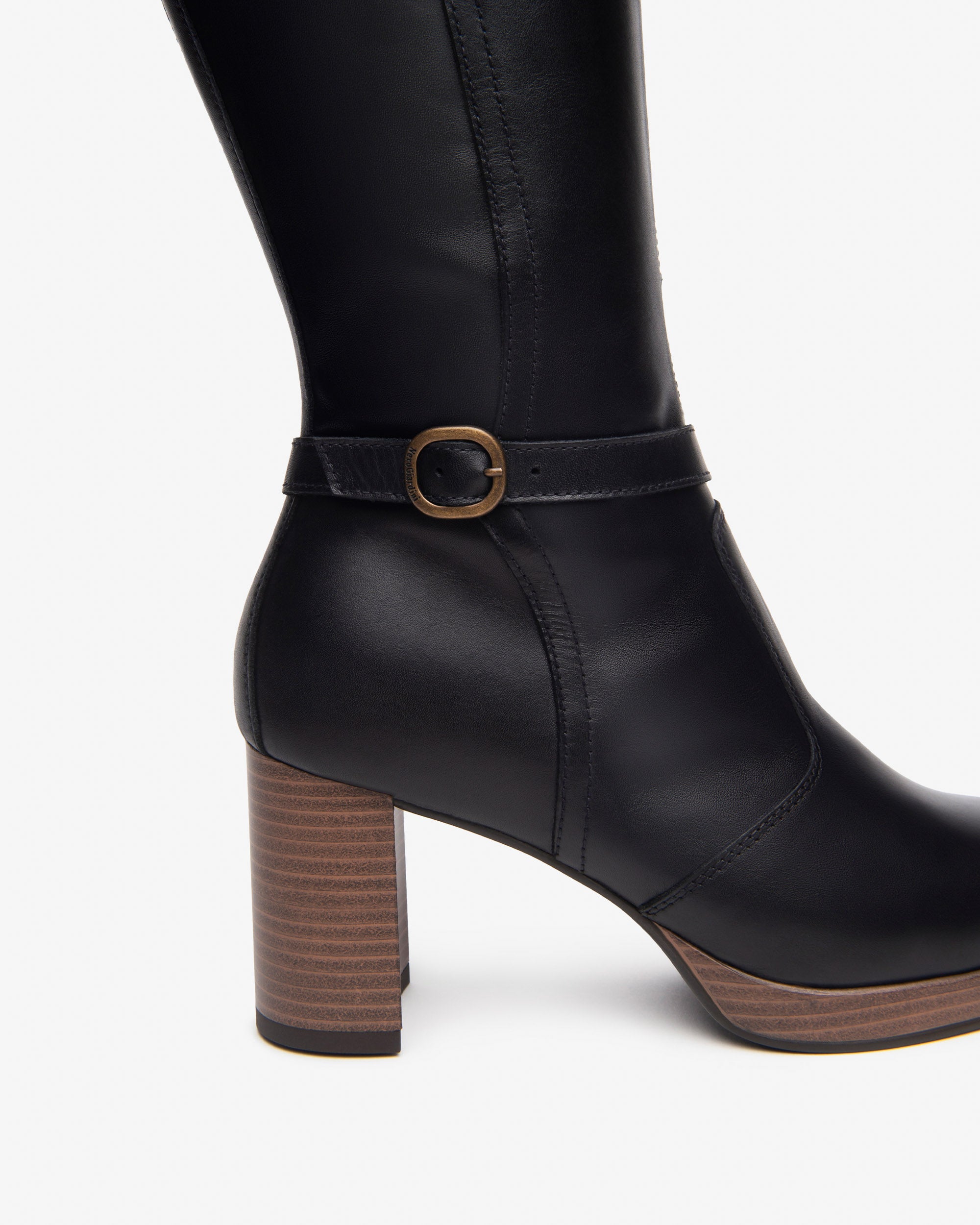 NeroGiardini Bottes Femme Cuir Made in Italy 38