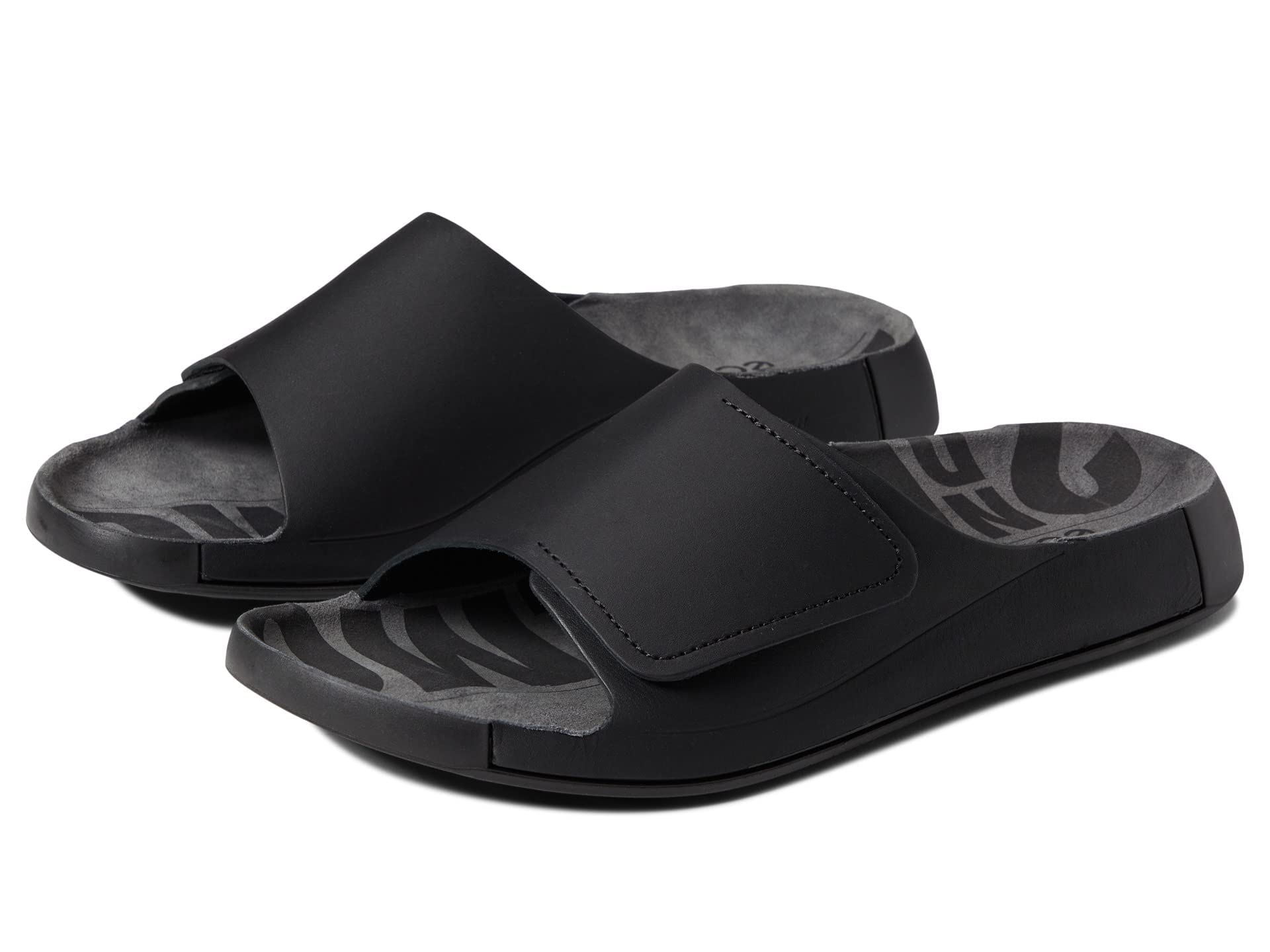 ECCO Cozmo sandales homme claquettes confort noir