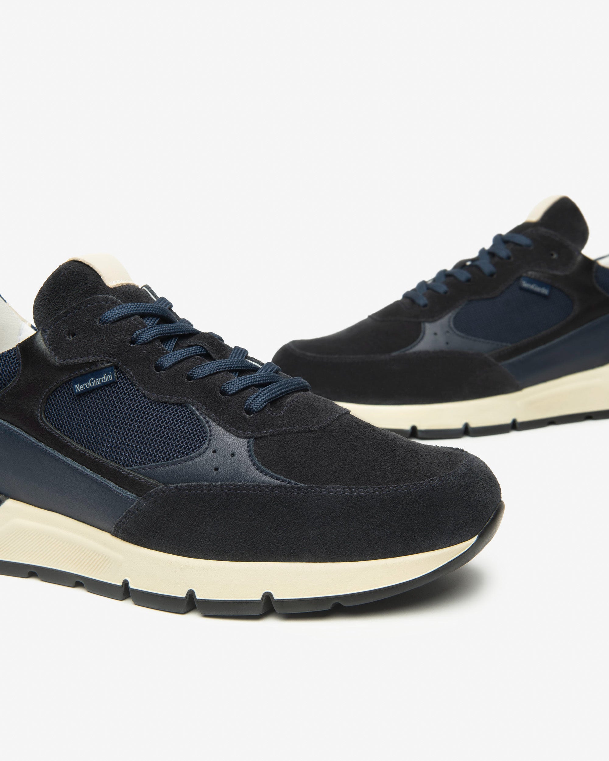 Nerogiardini Sneakers sneakers cuir homme velours toile 42