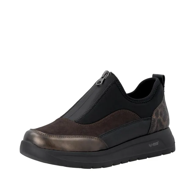 Remonte D2v01 mocassin femme noir-bronze 39 EU stretch