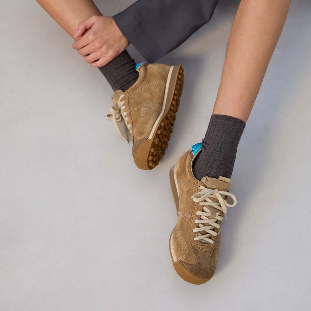 Satorisan Stardust Suede sneakers Faded Chestnut daim