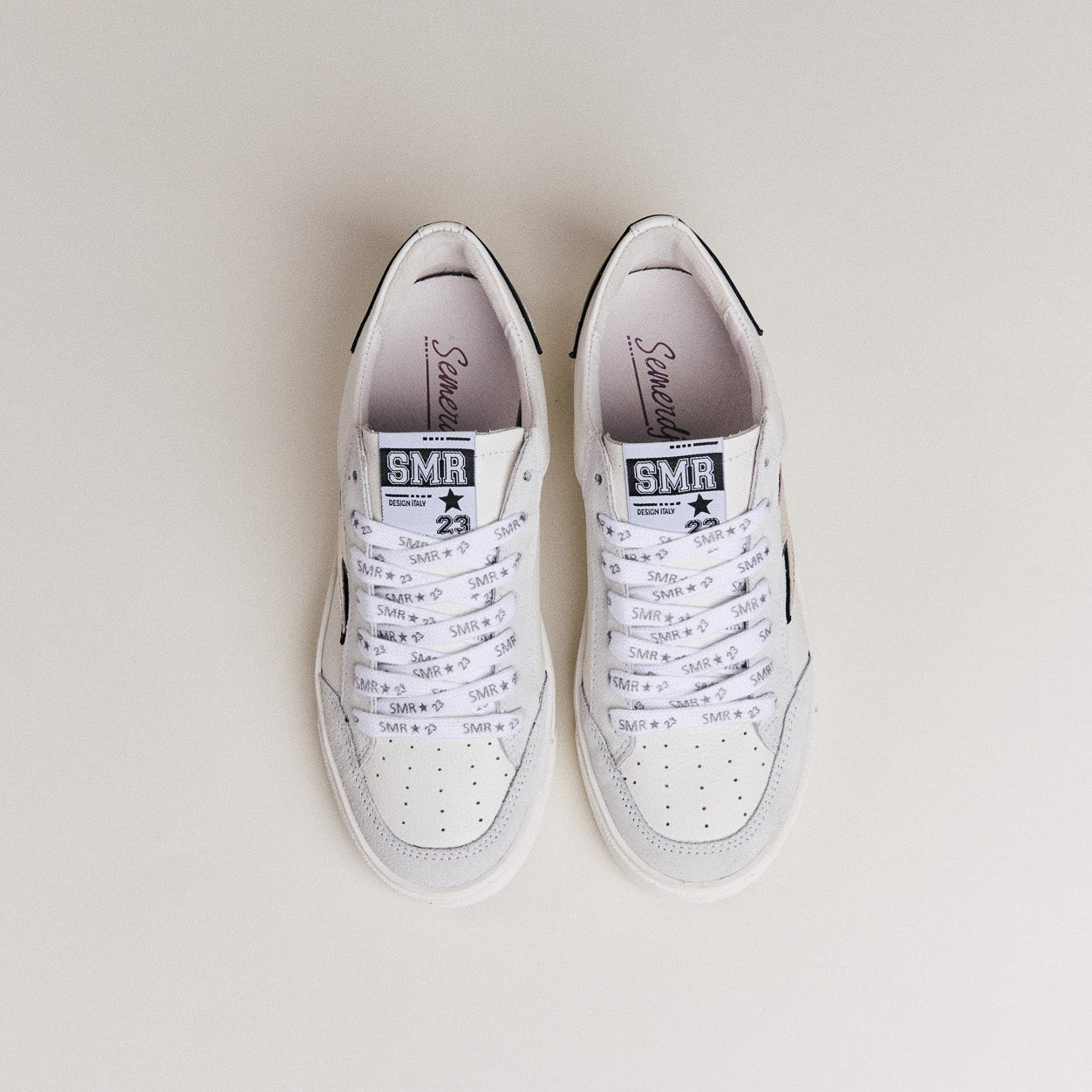 SMR Noubar D607 baskets blanc pointure 38 cuir