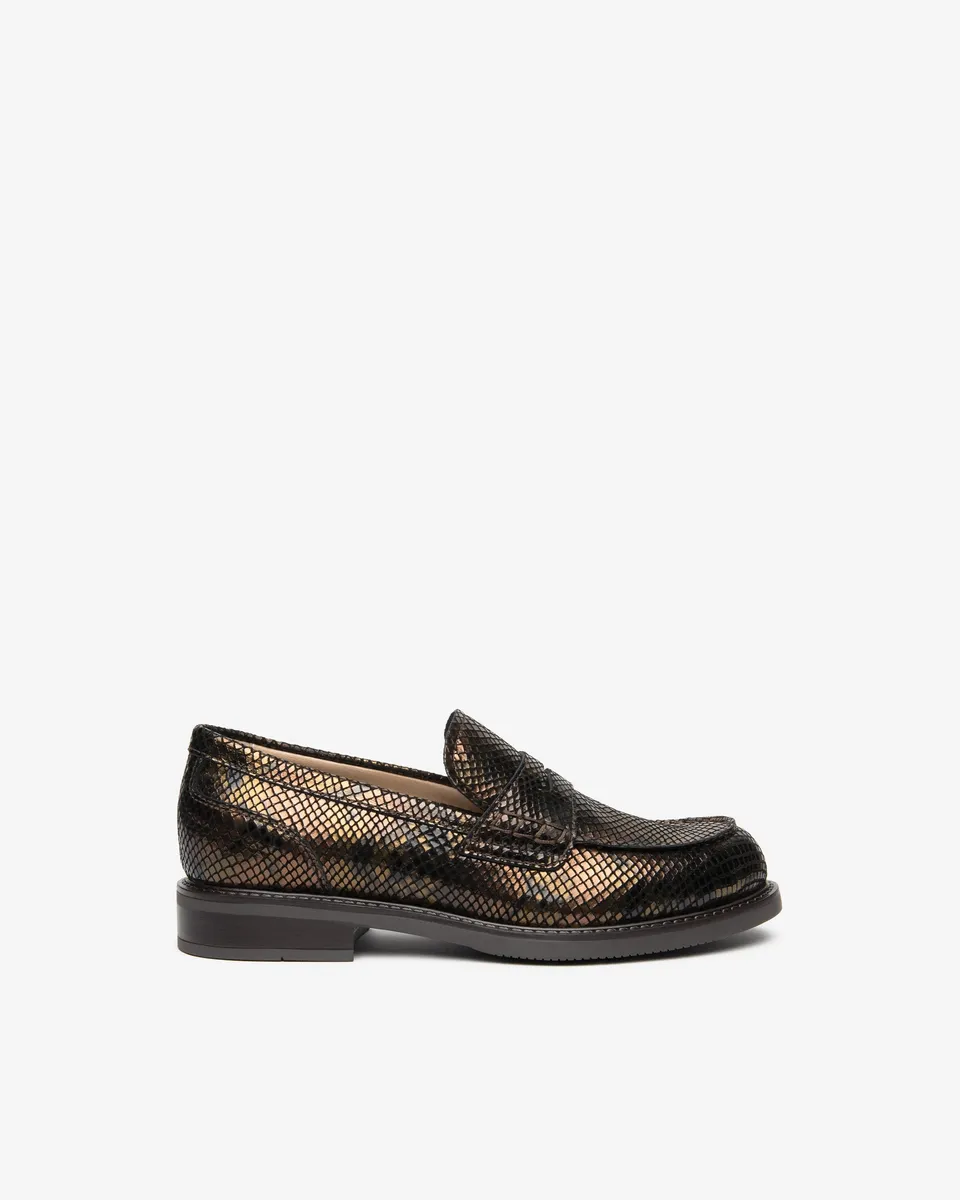 NeroGiardini Mocassins Femme Cuir Effet Python
