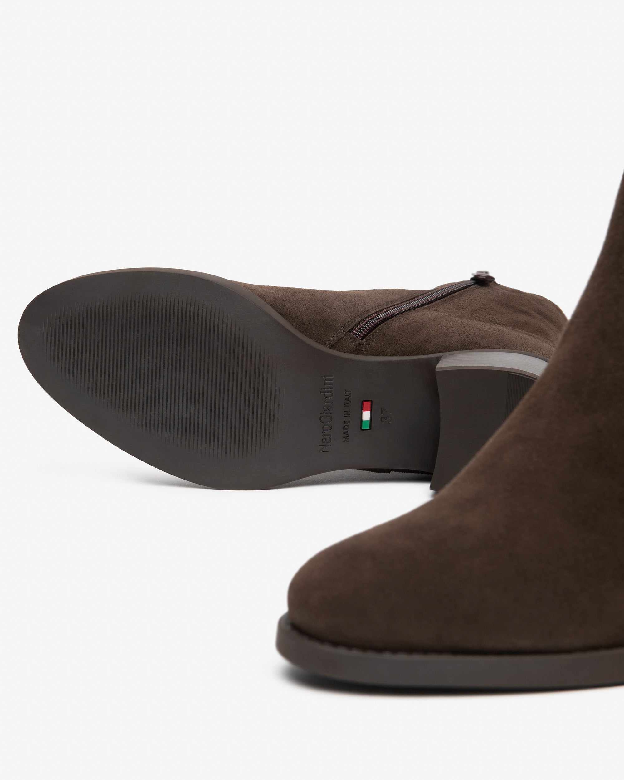 Nerogiardini Chelsea Femme Daim Talon 40 mm Zip