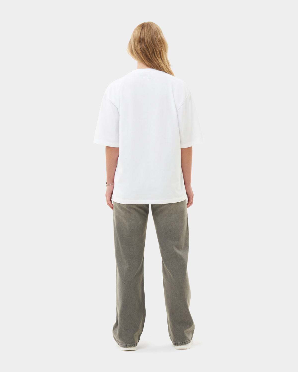 Filling Pieces Boxy Embroidered t-shirt coton blanc