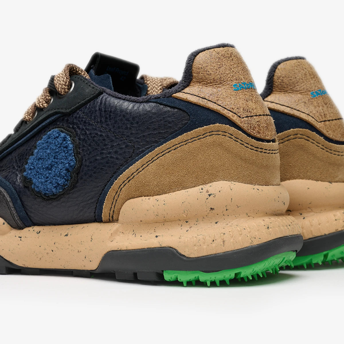 Satorisan Chacrona Premium EVO baskets bleu cuir homme