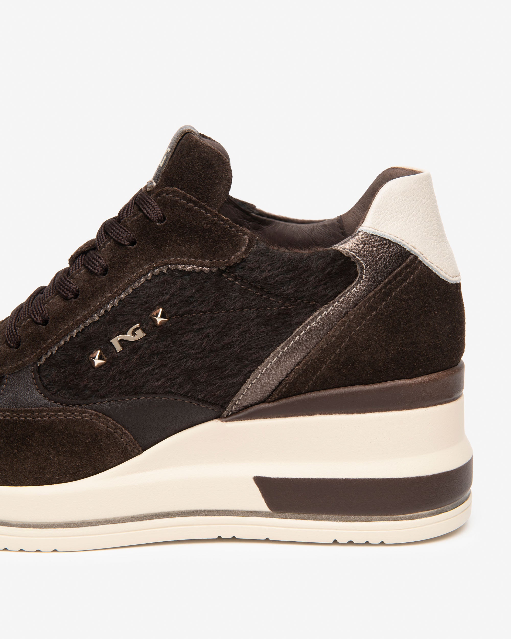 NeroGiardini Sneakers Sneakers Femme Cuir Velours Compensées