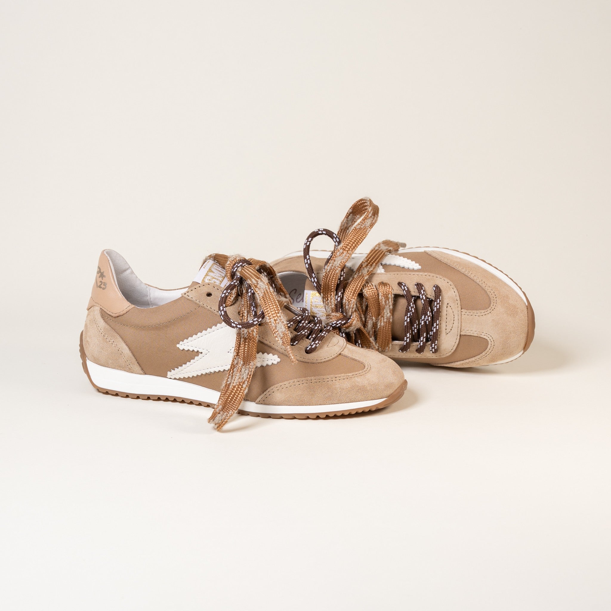 SMR June E274 baskets toile beige 38