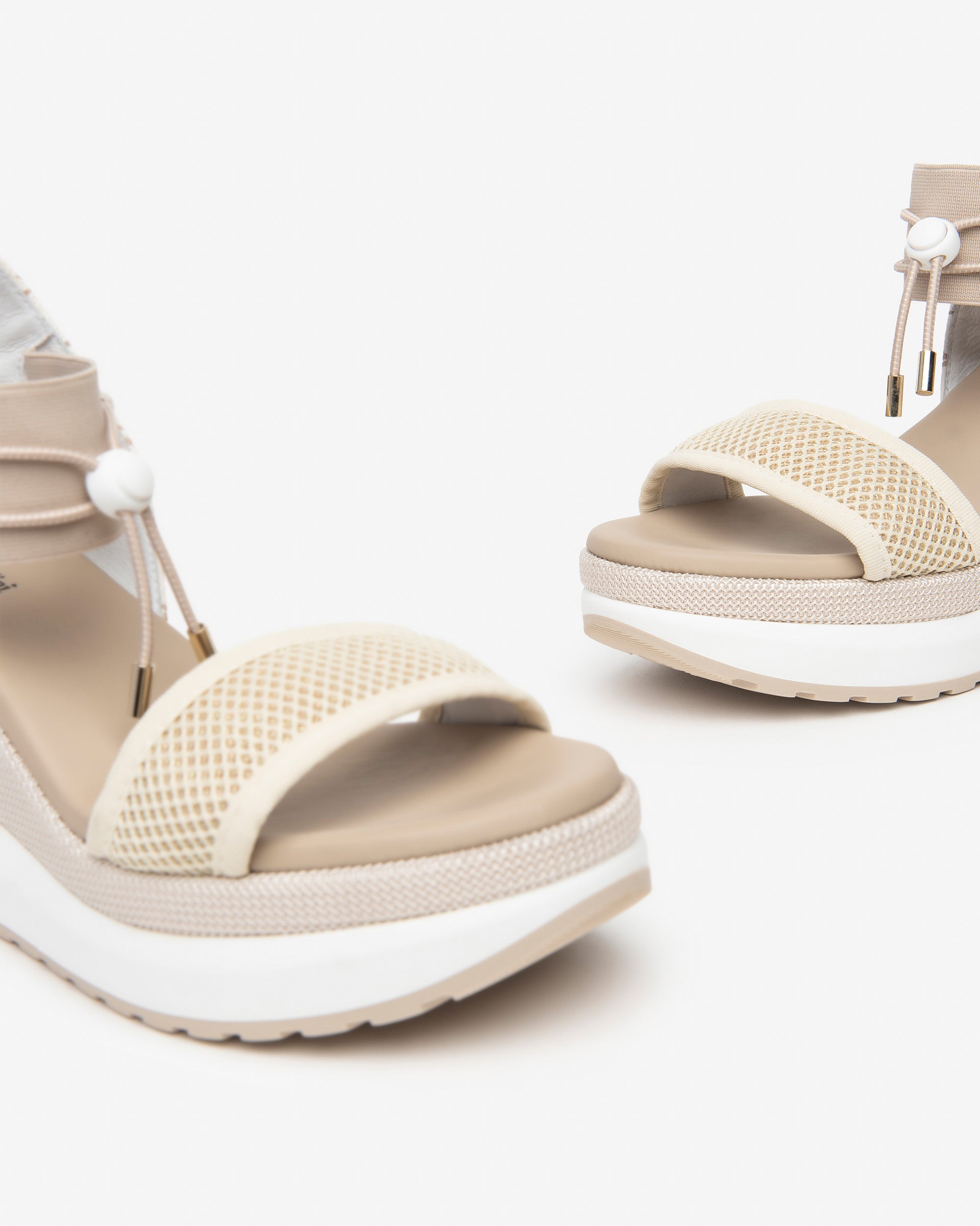 NeroGiardini Sandales femme toile cuir compensées 35-41
