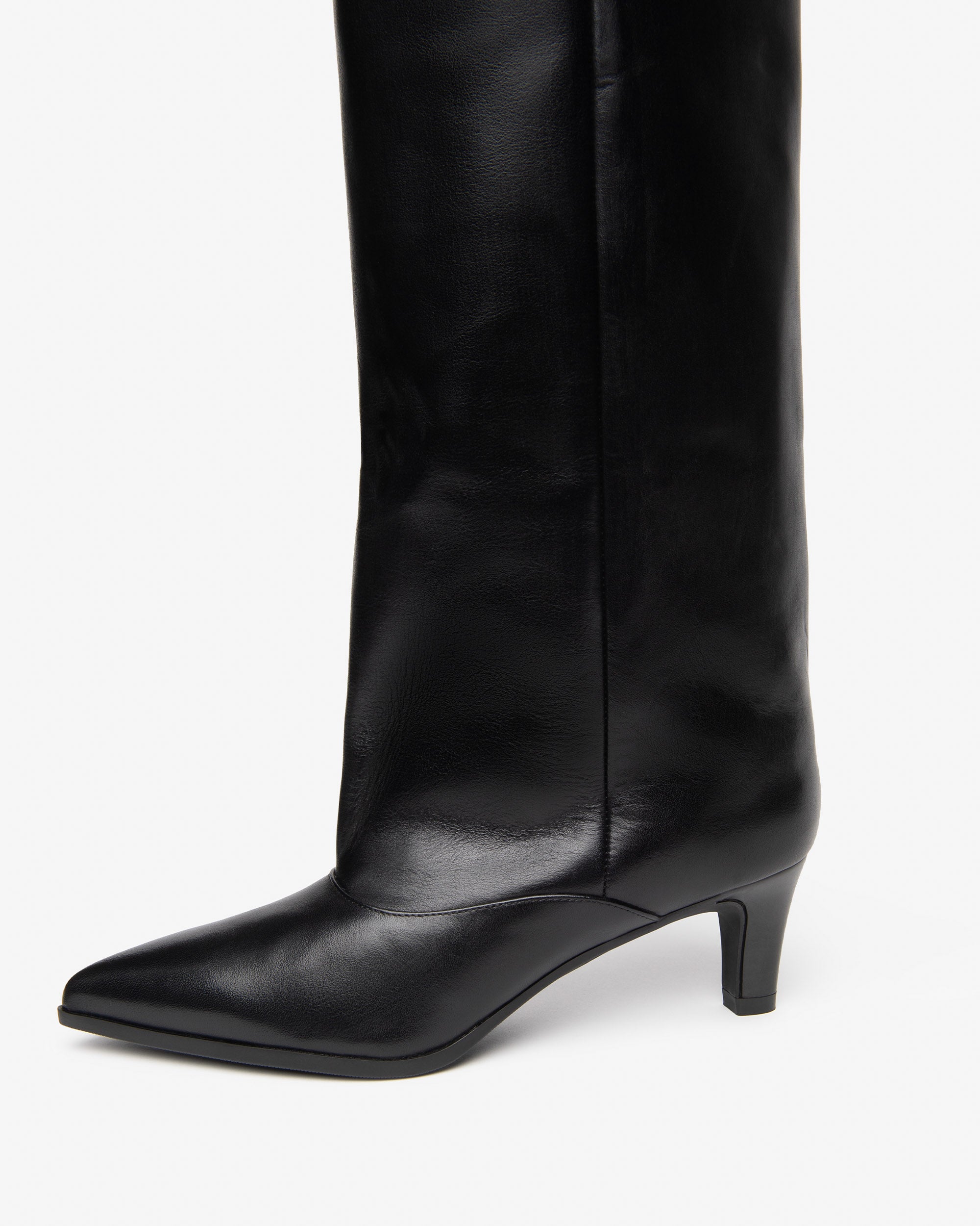 Nerogiardini Bottes Femme Cuir Talon Cône 55 mm